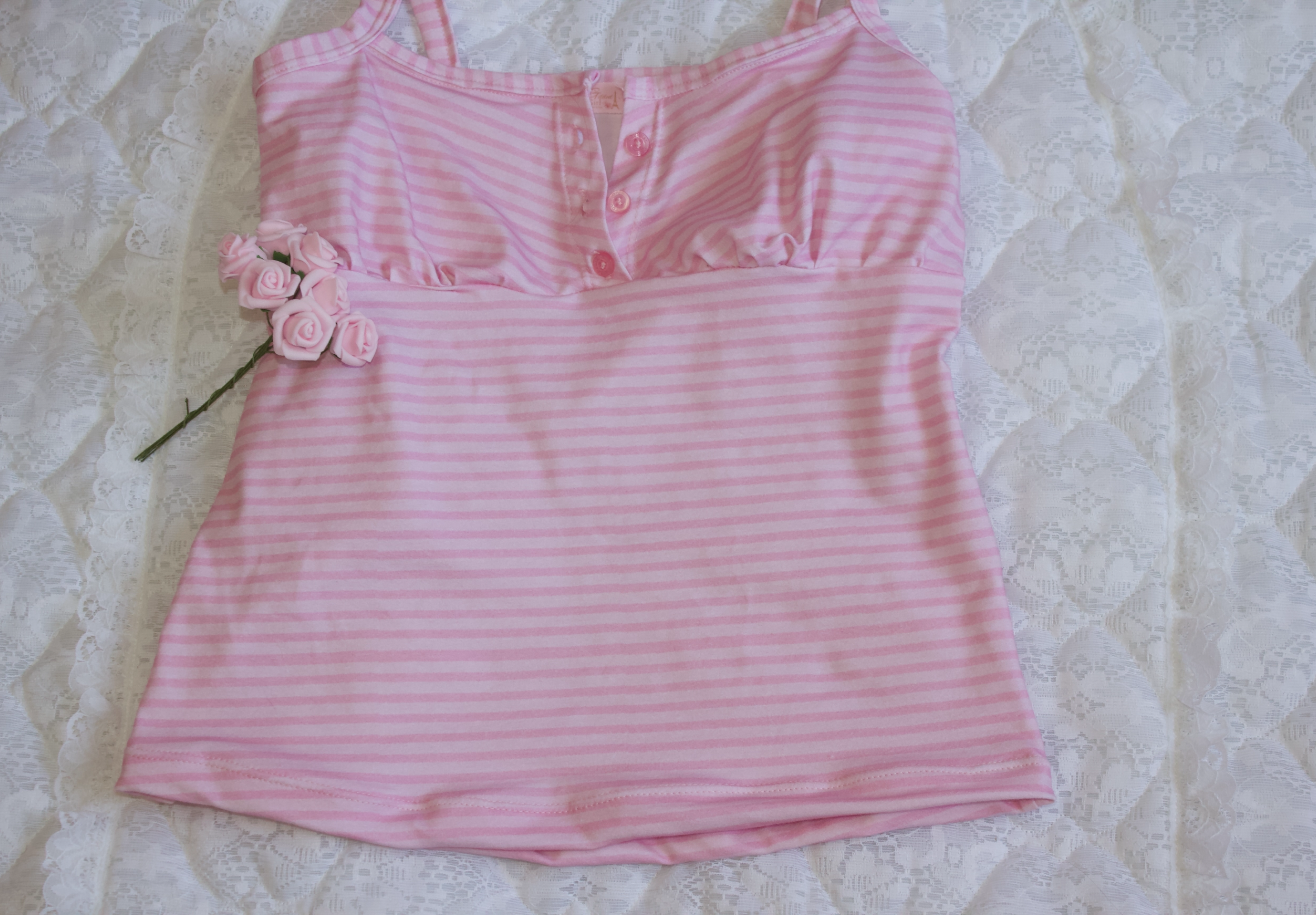⋆˙⟡ Pink Stripped Dreams Top ⋆˙⟡