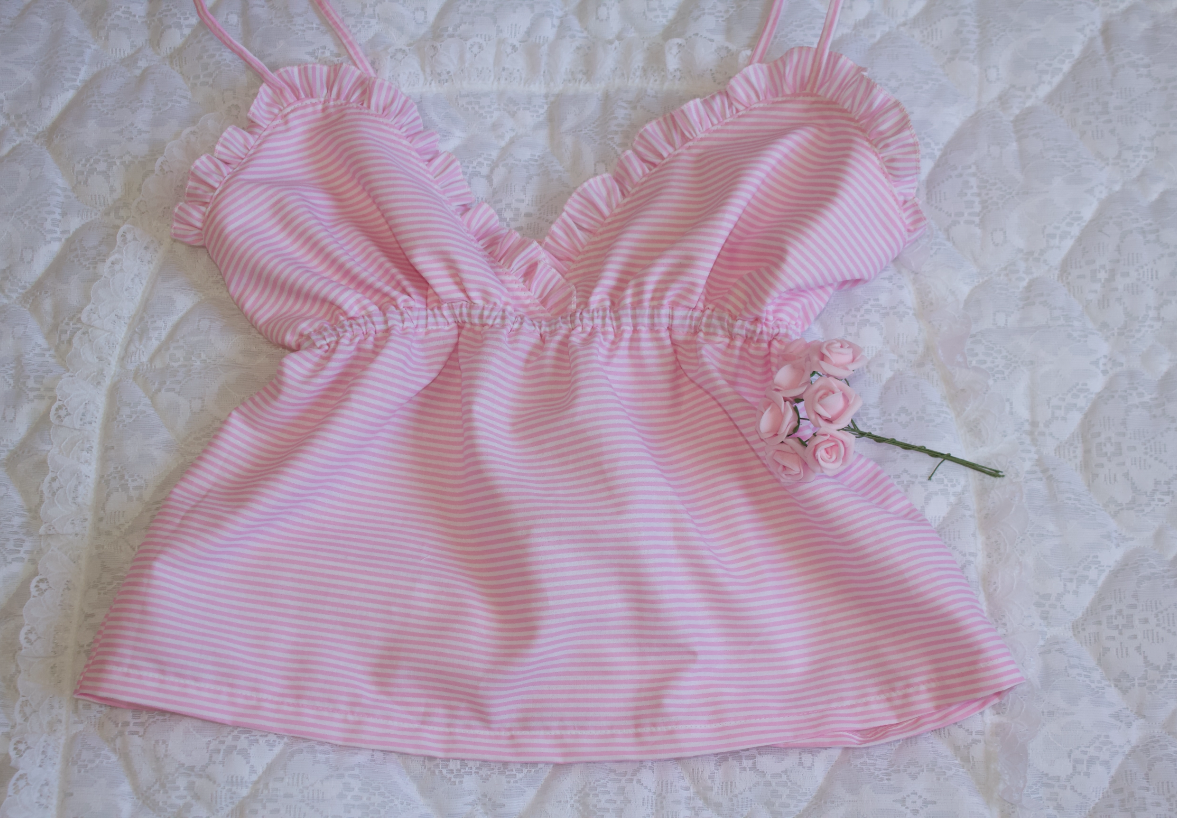 𐙚 Sweetheart Stripped Top 𐙚