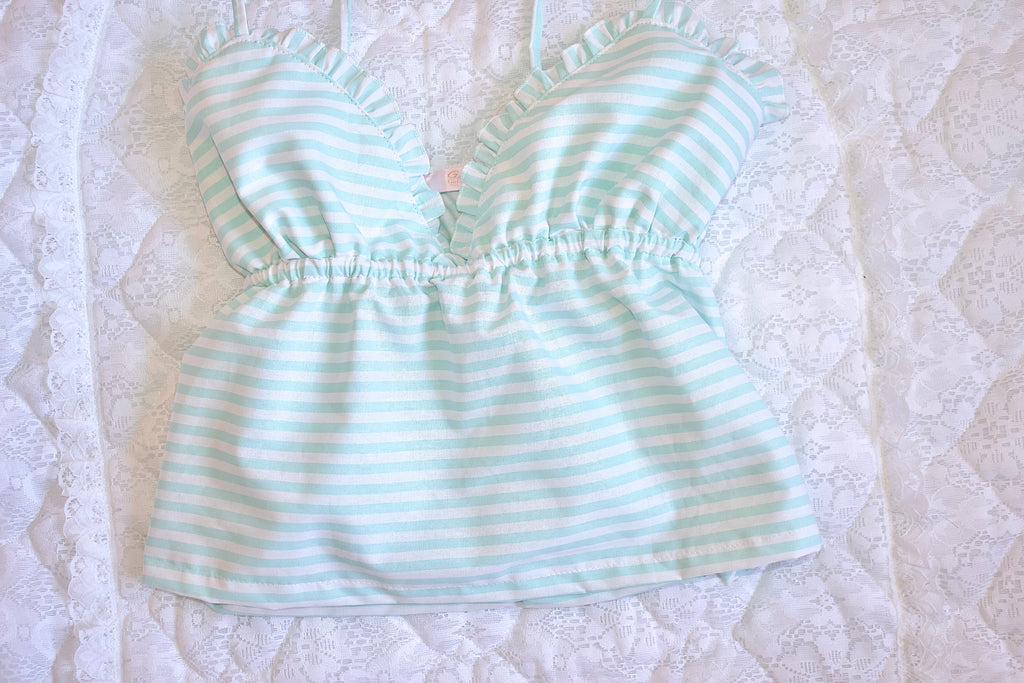 𐙚 Sweetheart Stripped Top 𐙚