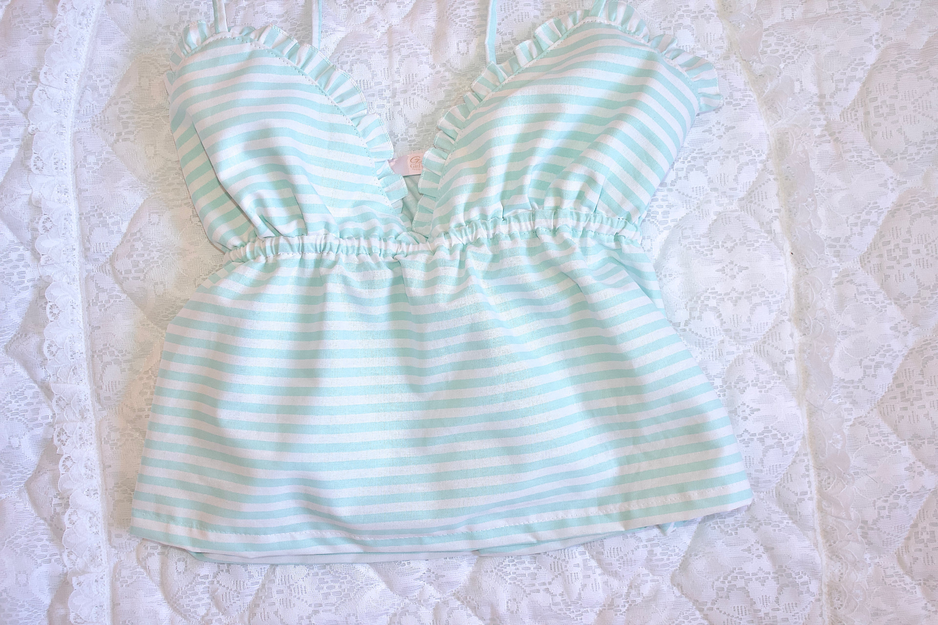 𐙚 Sweetheart Stripped Top 𐙚