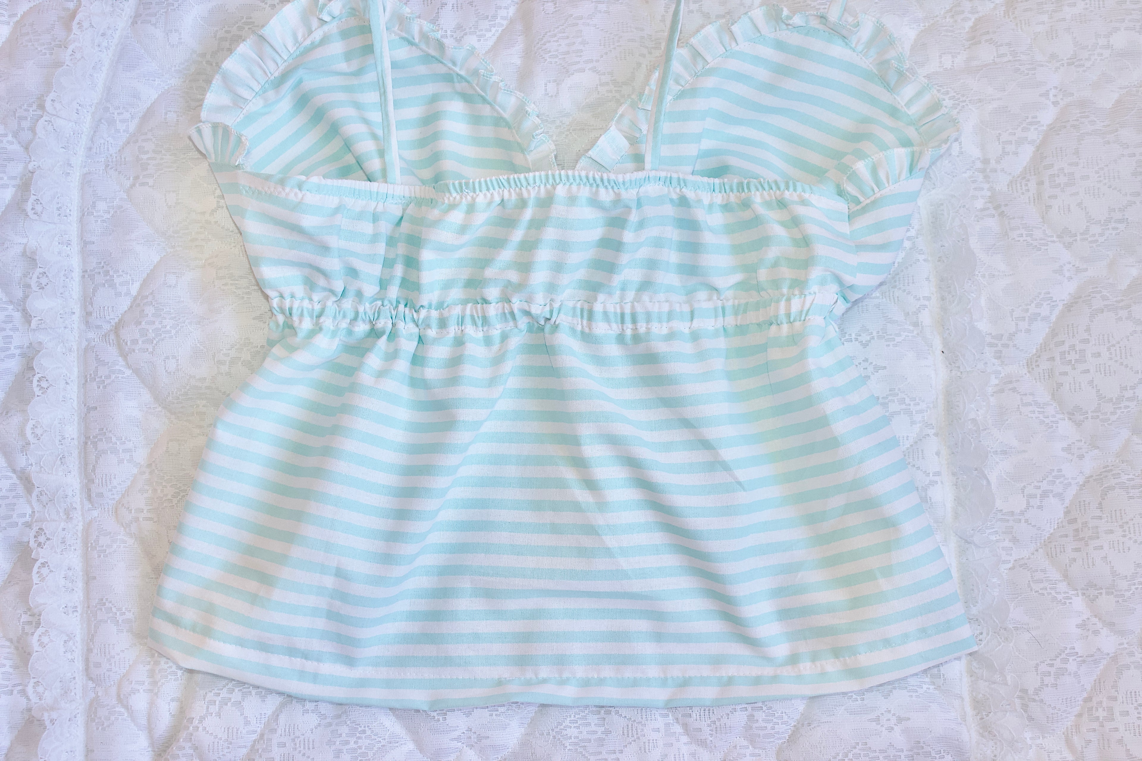 𐙚 Sweetheart Stripped Top 𐙚